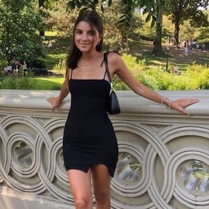 Princess Polly | Buxton Black Tie Mini Dress